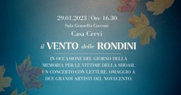 Giorno Della Memoria 2023 Il Vento Delle Rondini Eventi A Reggio Emilia