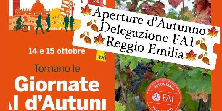 Giornate FAI D'autunno 2023 - Eventi A Reggio Emilia